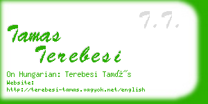 tamas terebesi business card